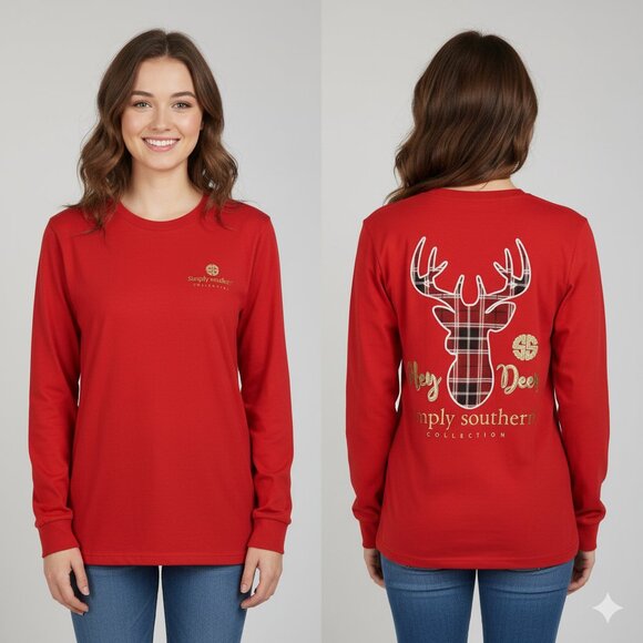 Simply Southern Hey Deer Tee - Picture 1 of 7